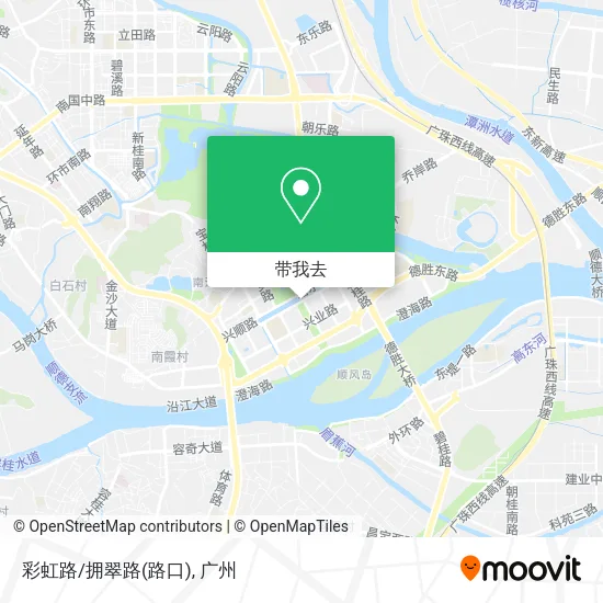 彩虹路/拥翠路(路口)地图