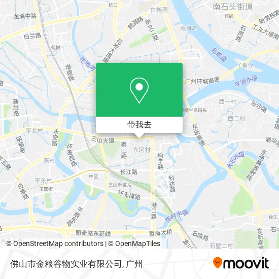 佛山市金粮谷物实业有限公司地图