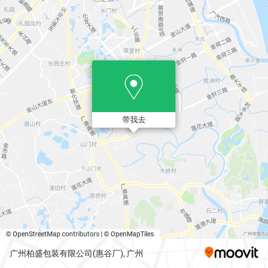 广州柏盛包装有限公司(惠谷厂)地图