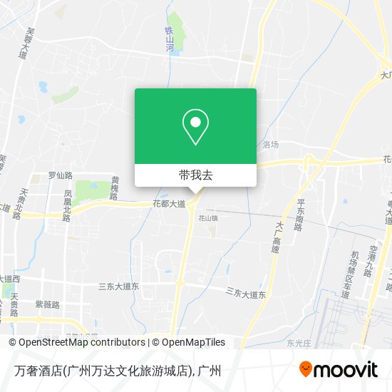万奢酒店(广州万达文化旅游城店)地图