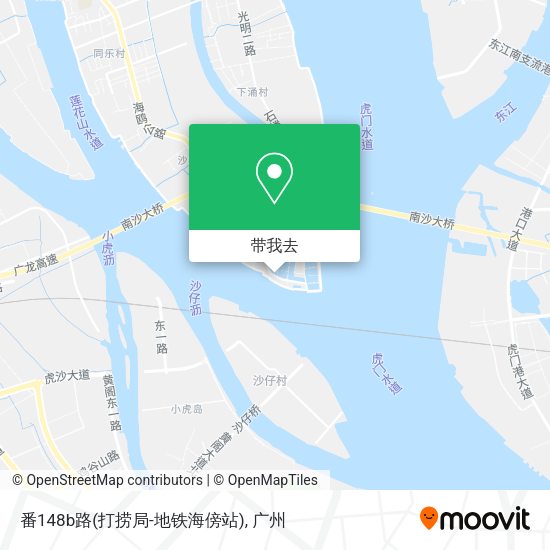 番148b路(打捞局-地铁海傍站)地图