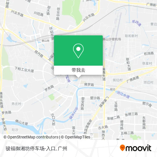 骏福御湘坊停车场-入口地图