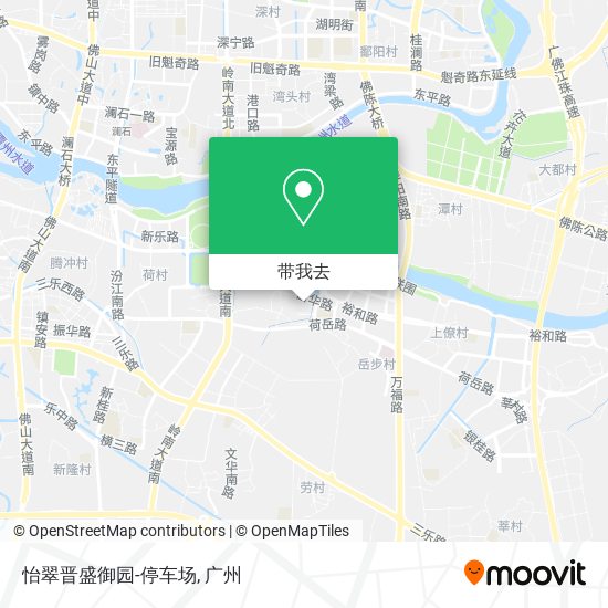 怡翠晋盛御园-停车场地图