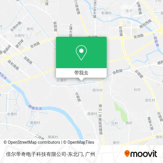 倍尔帝奇电子科技有限公司-东北门地图