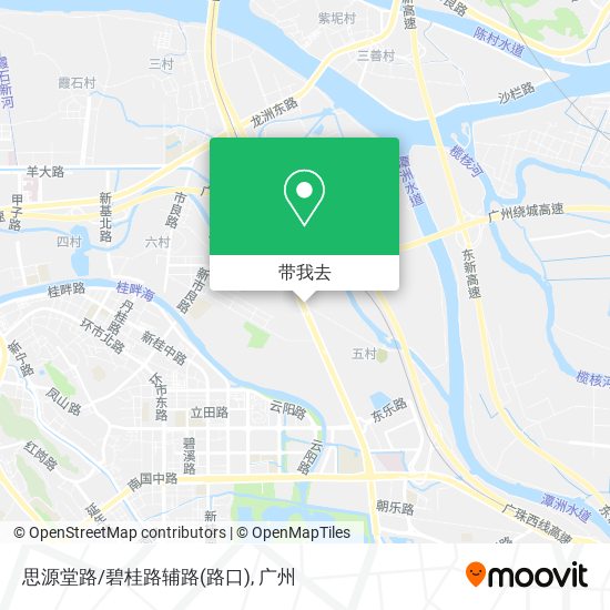 思源堂路/碧桂路辅路(路口)地图