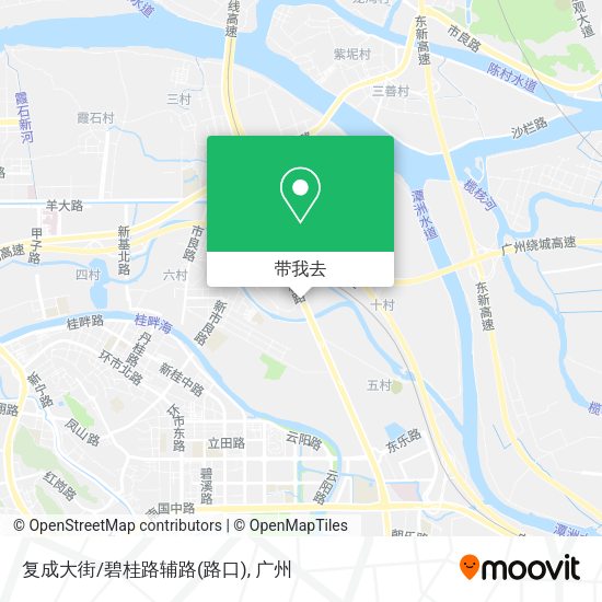 复成大街/碧桂路辅路(路口)地图