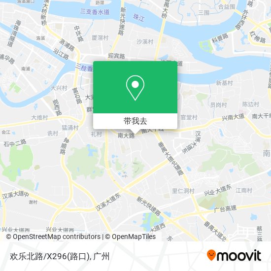 欢乐北路/X296(路口)地图