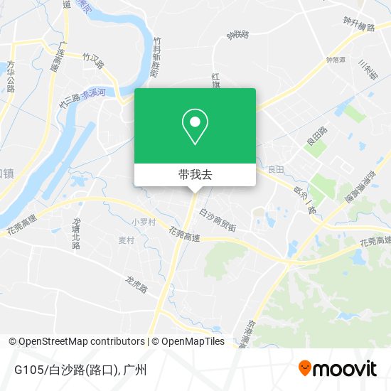 G105/白沙路(路口)地图