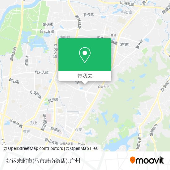 好运来超市(马市岭南街店)地图