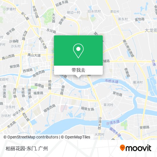 柏丽花园-东门地图