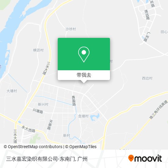 三水嘉宏染织有限公司-东南门地图