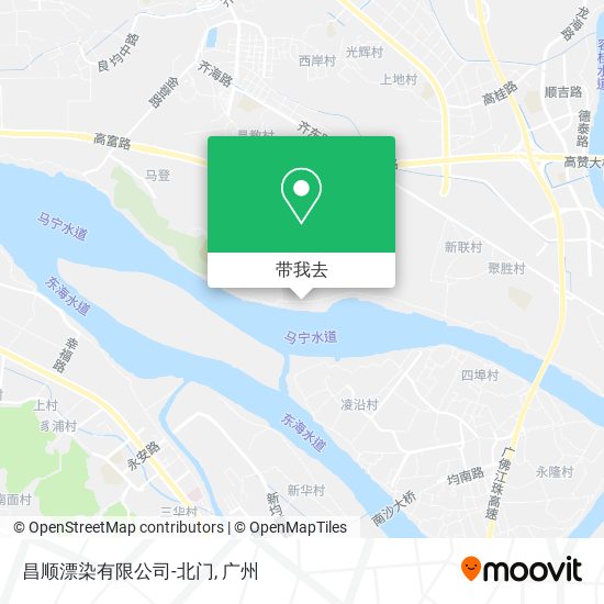 昌顺漂染有限公司-北门地图