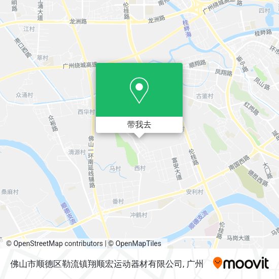 佛山市顺德区勒流镇翔顺宏运动器材有限公司地图