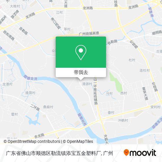 广东省佛山市顺德区勒流镇添宝五金塑料厂地图