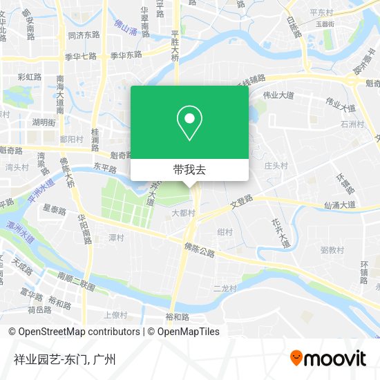 祥业园艺-东门地图