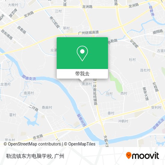 勒流镇东方电脑学校地图