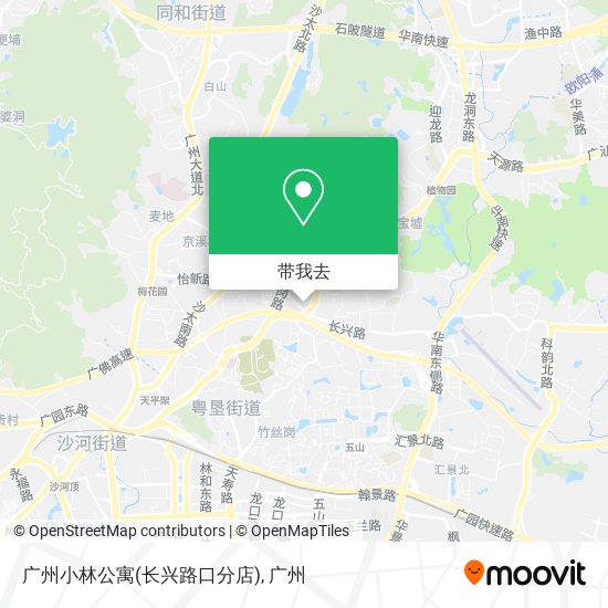 广州小林公寓(长兴路口分店)地图