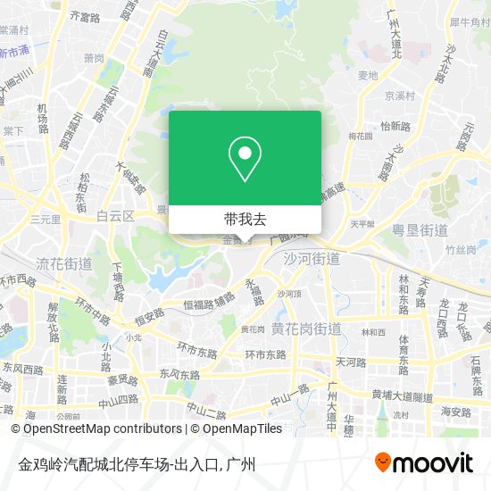 金鸡岭汽配城北停车场-出入口地图