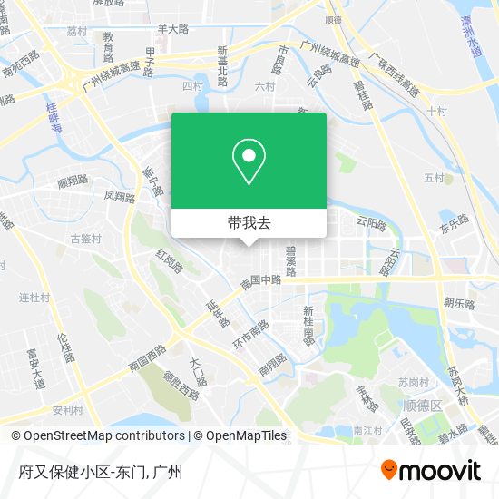 府又保健小区-东门地图