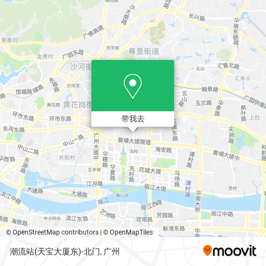 潮流站(天宝大厦东)-北门地图