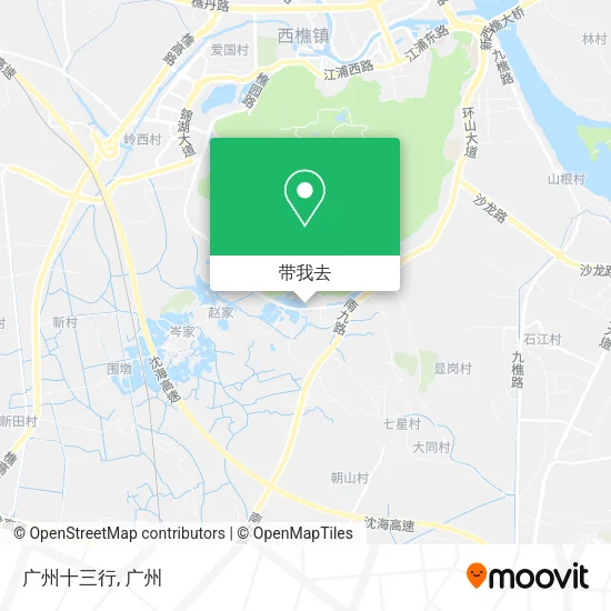 广州十三行地图