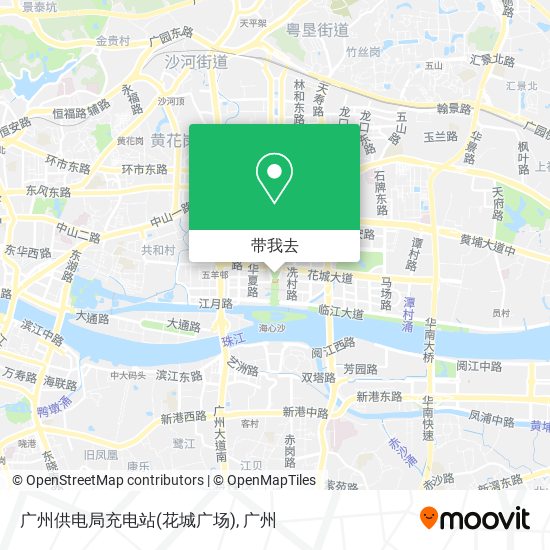 广州供电局充电站(花城广场)地图