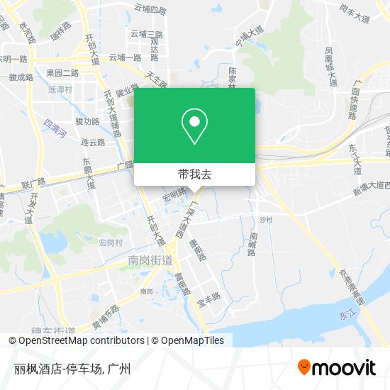 丽枫酒店-停车场地图