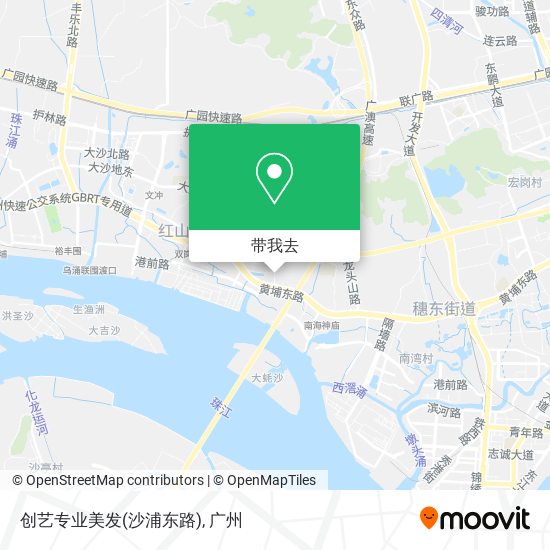创艺专业美发(沙浦东路)地图