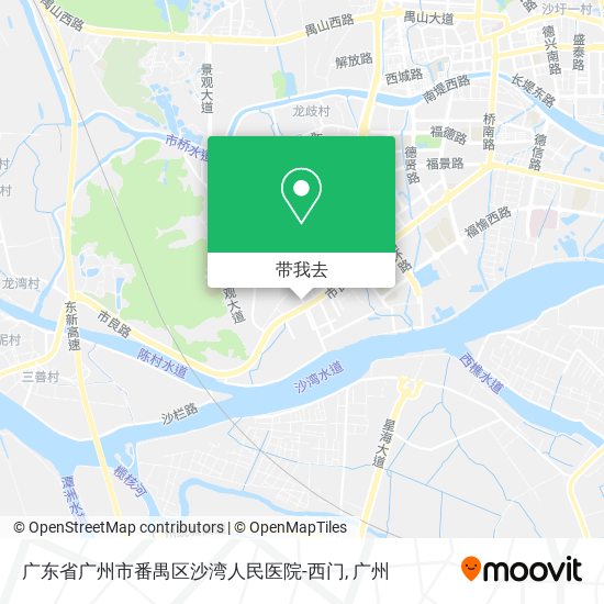 广东省广州市番禺区沙湾人民医院-西门地图