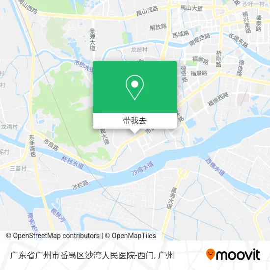 广东省广州市番禺区沙湾人民医院-西门地图