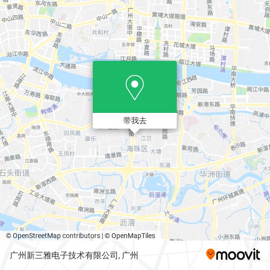 广州新三雅电子技术有限公司地图