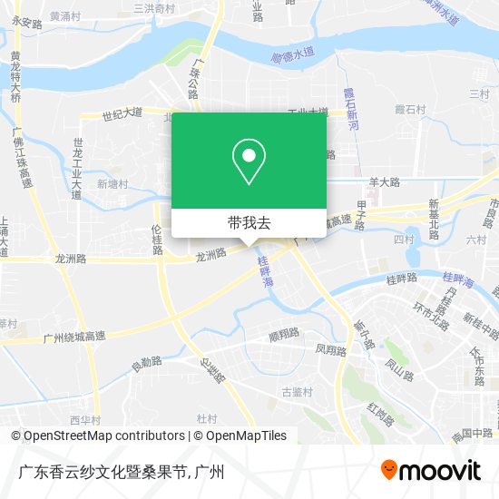 广东香云纱文化暨桑果节地图