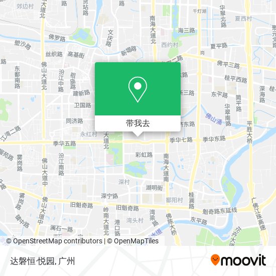 达磐恒·悦园地图