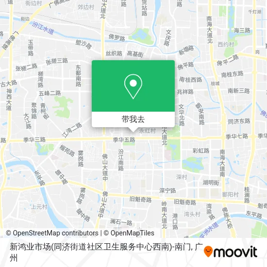 新鸿业市场(同济街道社区卫生服务中心西南)-南门地图