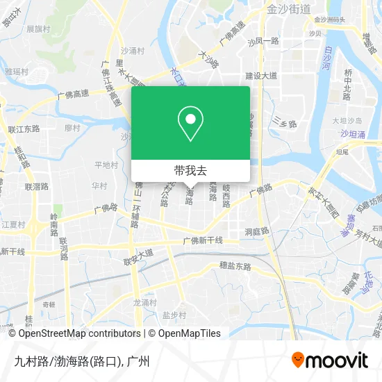 九村路/渤海路(路口)地图