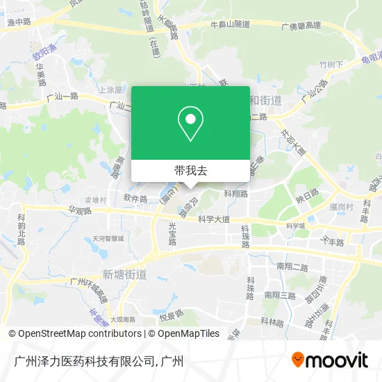 广州泽力医药科技有限公司地图