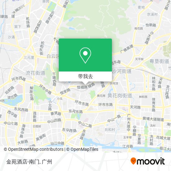 金苑酒店-南门地图