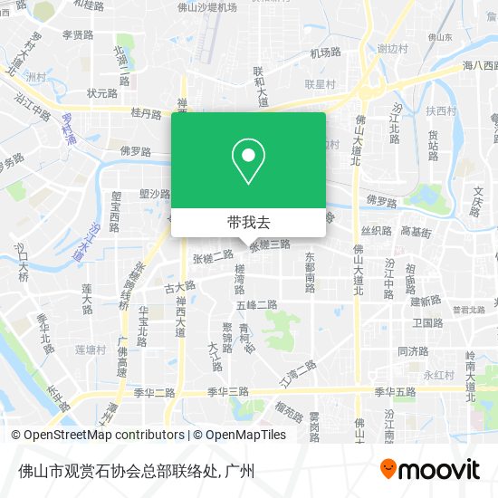 佛山市观赏石协会总部联络处地图