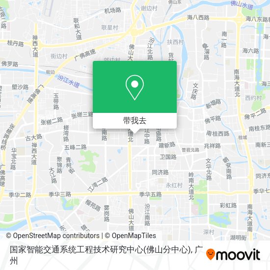 国家智能交通系统工程技术研究中心(佛山分中心)地图