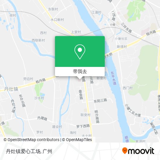丹灶镇爱心工场地图