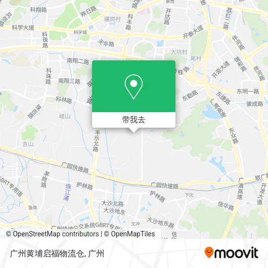 广州黄埔启福物流仓地图