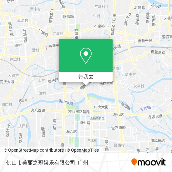 佛山市美丽之冠娱乐有限公司地图