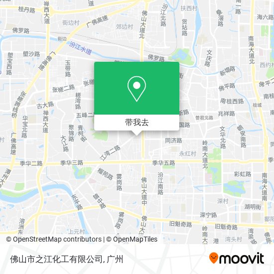 佛山市之江化工有限公司地图