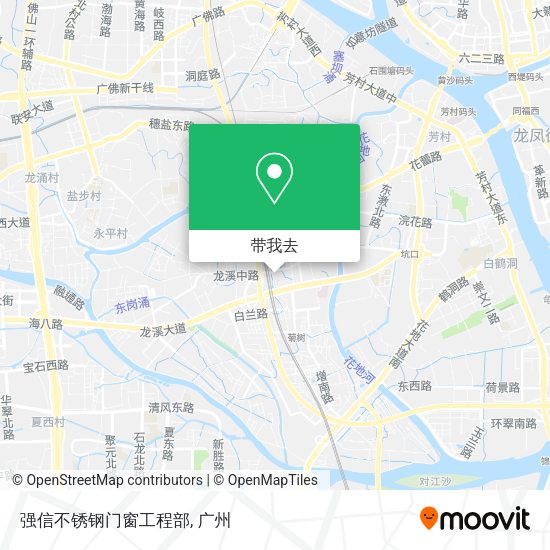 强信不锈钢门窗工程部地图