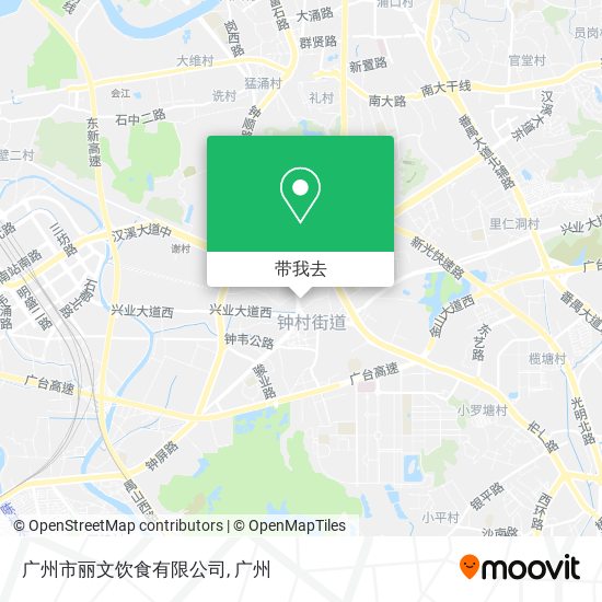 广州市丽文饮食有限公司地图