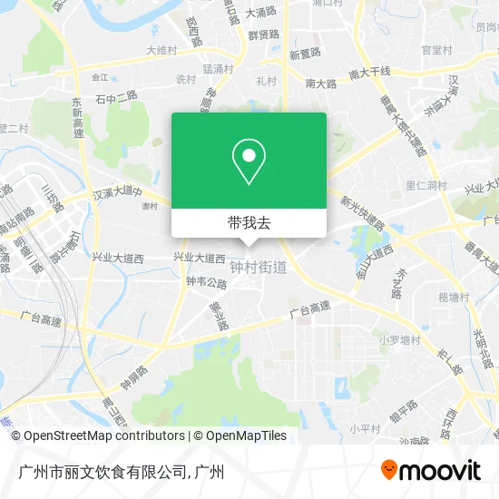 广州市丽文饮食有限公司地图