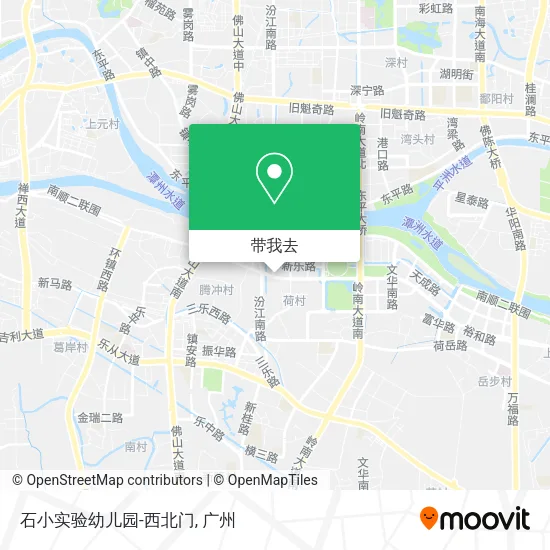 石小实验幼儿园-西北门地图