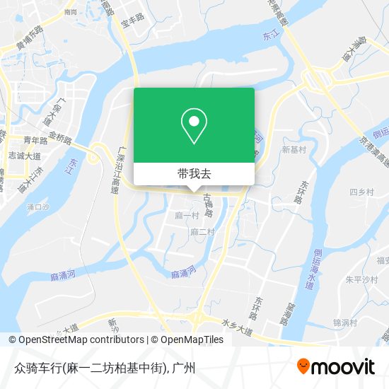 众骑车行(麻一二坊柏基中街)地图