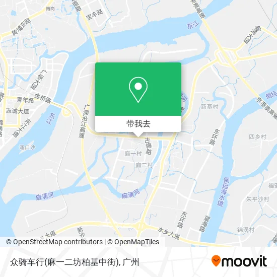 众骑车行(麻一二坊柏基中街)地图