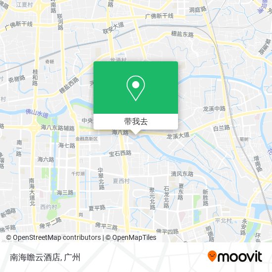 南海瞻云酒店地图